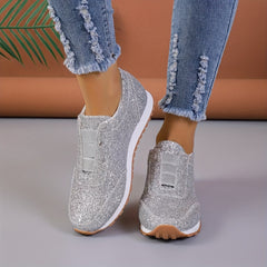 Winter Sequin Casual Anti Slip Women's Running Shoes Lightweight Sneakers