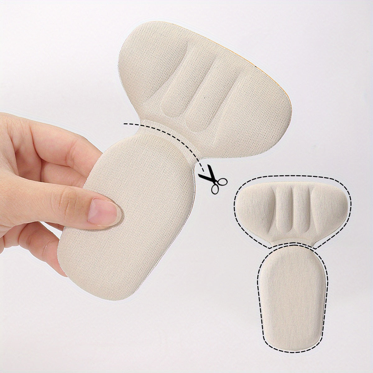 2pcs Pair Thickened T Foam Heel Stickers for High Heels