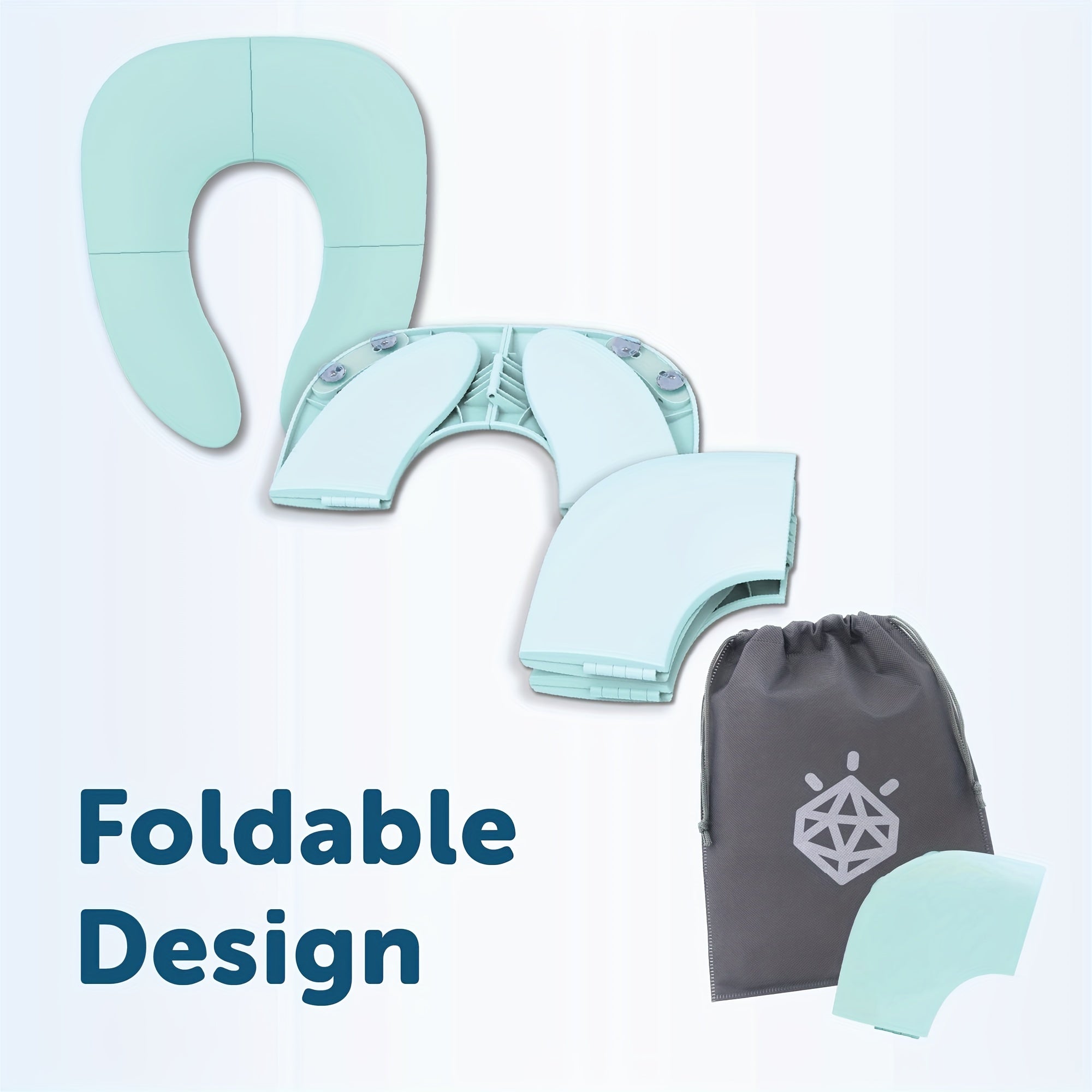 Portable Travel Potty Seat for Boys & Girls, Fits Round & Oval Toilets