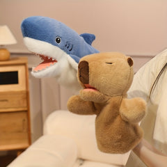 Shark & Capybara Hand Puppets for Storytelling