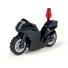 ABS Motorcycle Building Block Assembly Toy - Christmas & Halloween Scene