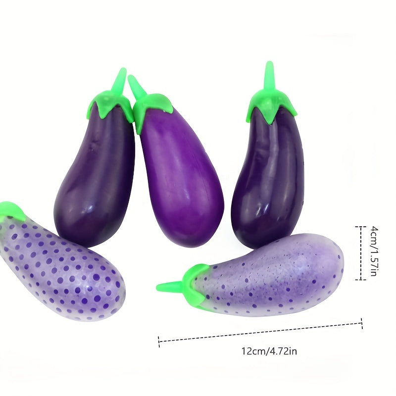 Stretchy Sand Filler Eggplant Squeeze Fidget Toy