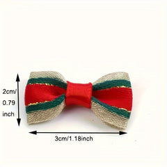 30pcs Christmas Bow Bell Decoration Handicraft Accessories Clothing Accessories