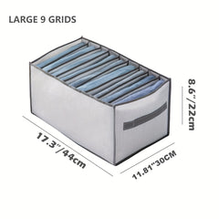 4pcs Large Wardrobe Clothes Organizer, 6 7 9 Compartments