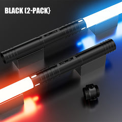 RGB LED Light Saber 15 Colors w/ Battle Sound Clash Effects USB Rechargeable
