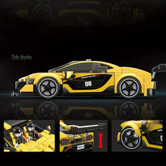 Building Blocks Racing Car Model Educational Toys For Children