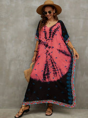  Tie Dye Boho Cover Up Dress
