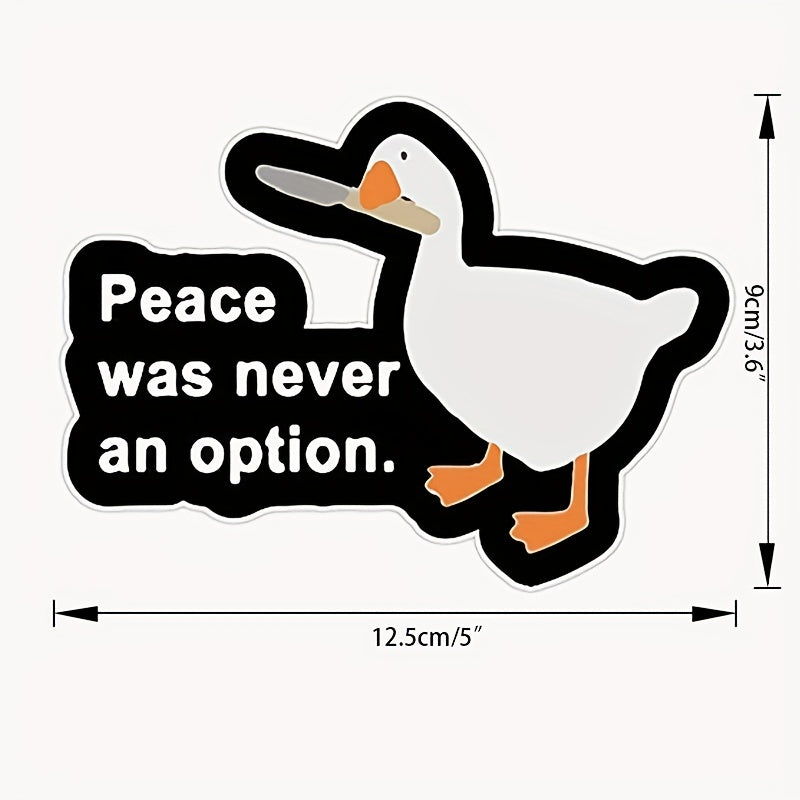 Peace Never an Option Sticker Vinyl Decal