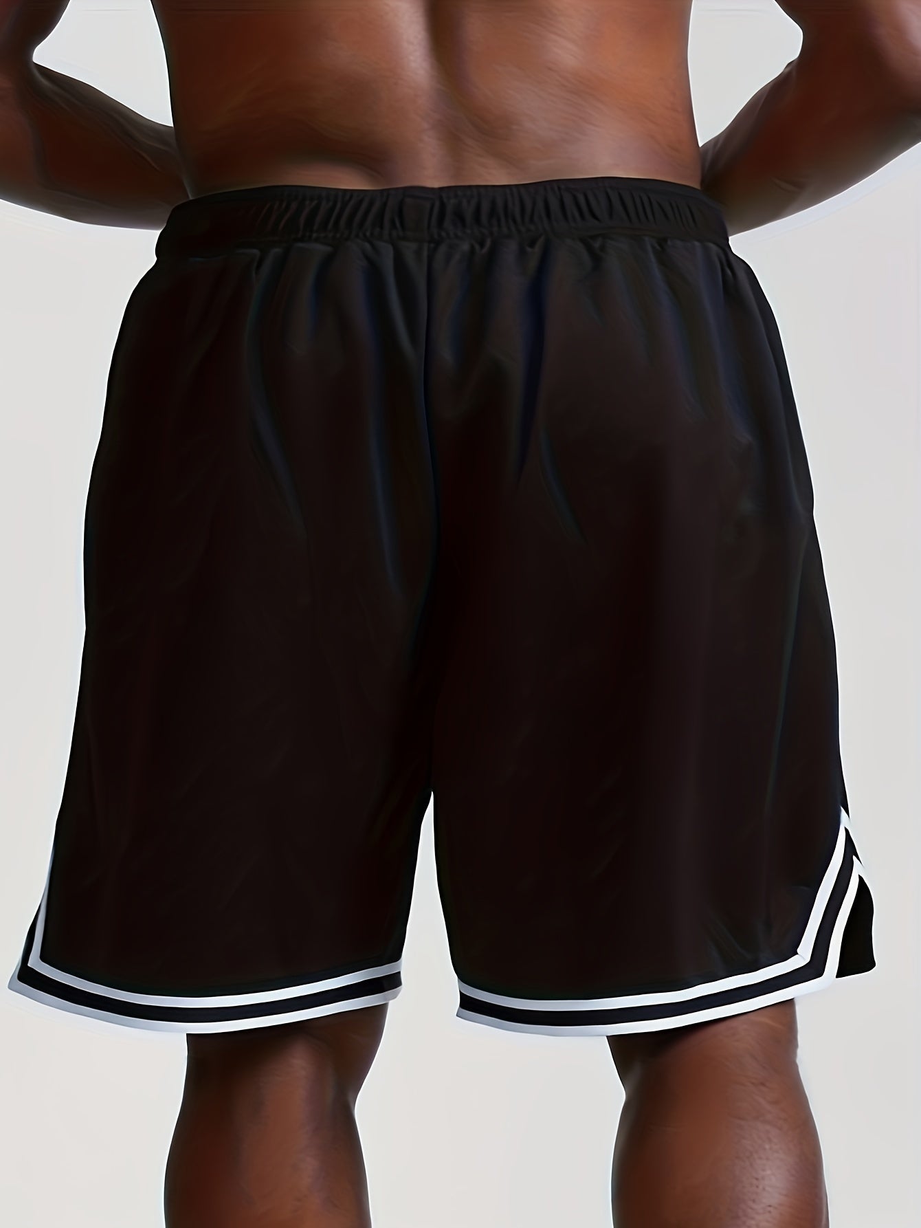 Quick Dry Men's Elastic Waist Drawstring Shorts for Summer Gym