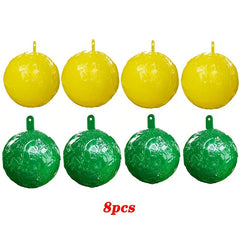 8pcs Sticky Bug Traps Indoor/Outdoor Fruit Fly Mosquito Insect Sticky Balls