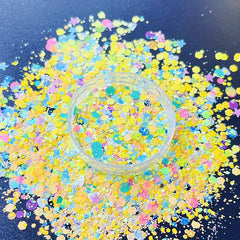 10g Holographic Nail Glitter Powder Mixed Shape Flakes Sequins for Manicure DIY