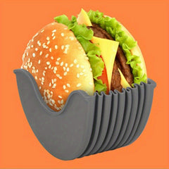 Silicone Burger Holder Retractable Anti Drop Hamburger Holder