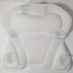 4D Air Net Soft Anti slip Bathtub Pillow with 6 Suction Cups