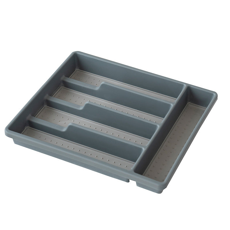 Non Slip Tray with 5 Compartments for Bathroom Accessories