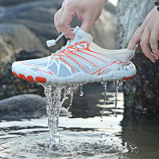 Men's Adjustable Bare Water Shoes Quick Dry Non Slip for Summer Beach