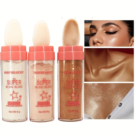 Sparkling Highlighter Powder Spray for Face and Body