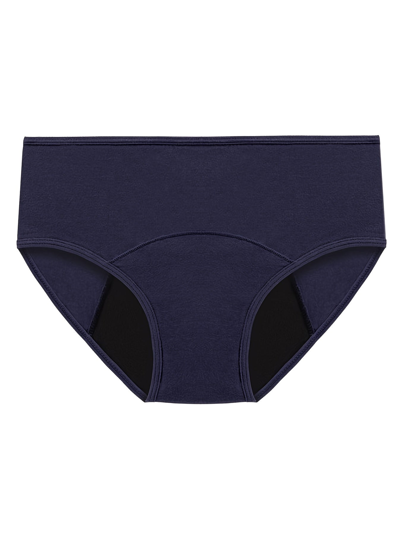 4pcs Solid Period Panties & Comfy Leak proof Stretchy Intimates Panties