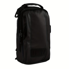 Men's Multifunctional Chest Bag USB Charging Waterproof Travel Shoulder Bag