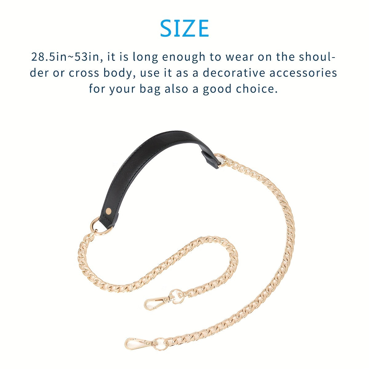 Metal Bag Strap Lightweight Durable Detachable Shoulder Bag Stap