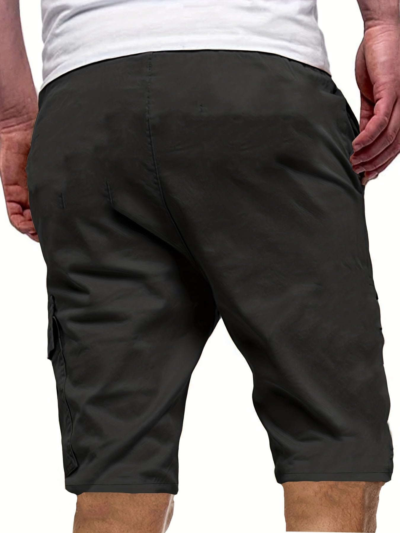 Men's Casual Solid Waist Drawstring Shorts For Summer