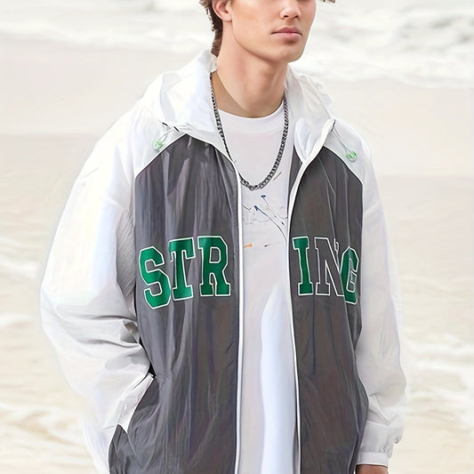 Men's Breathable Sunscreen Windbreaker Jacket