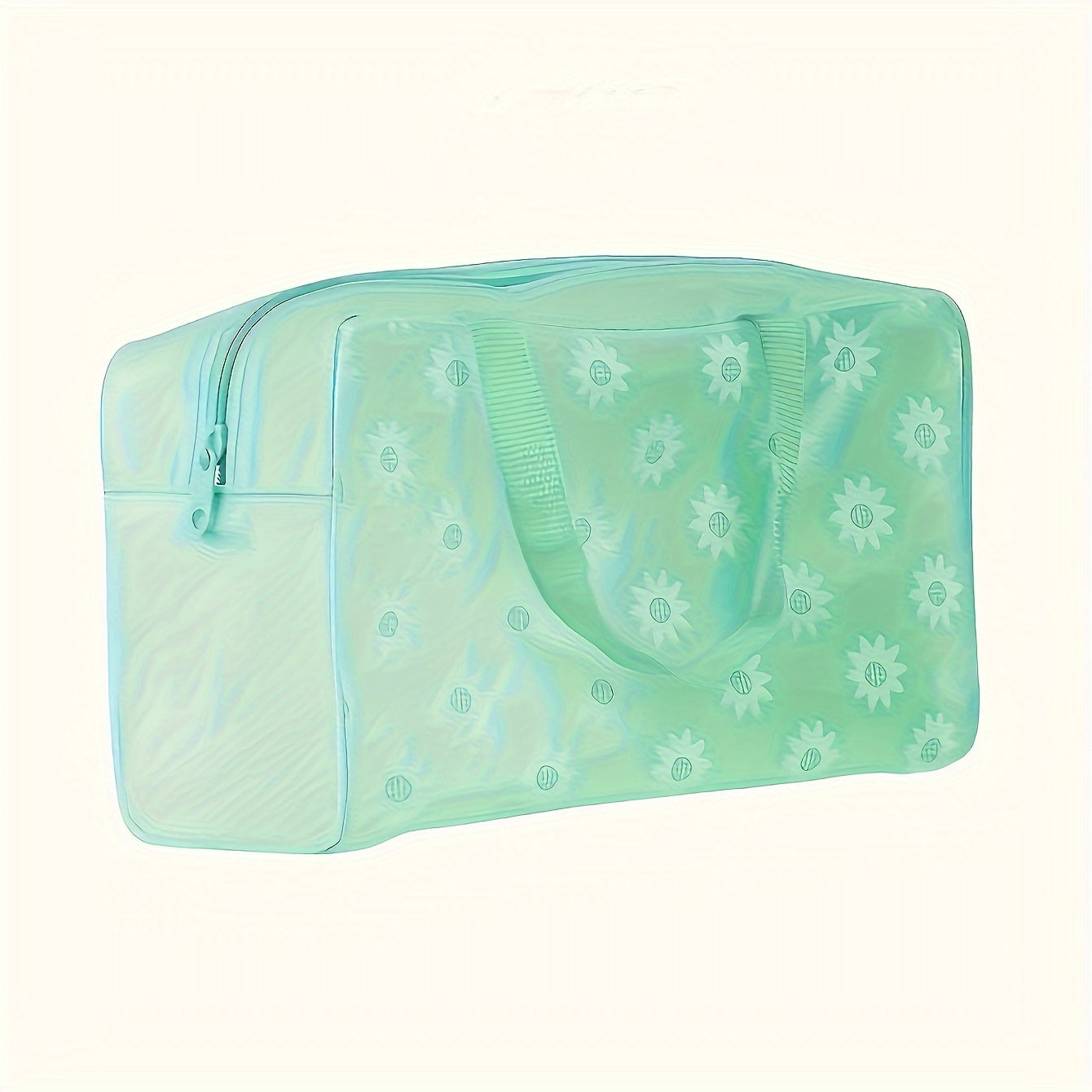 Floral Translucent Toiletry Bag Travel Storage