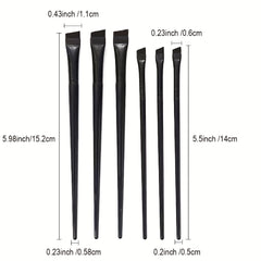 Professional Angled Eyebrow Brush Soft Portable Eye Makeup Flat Tint Brush