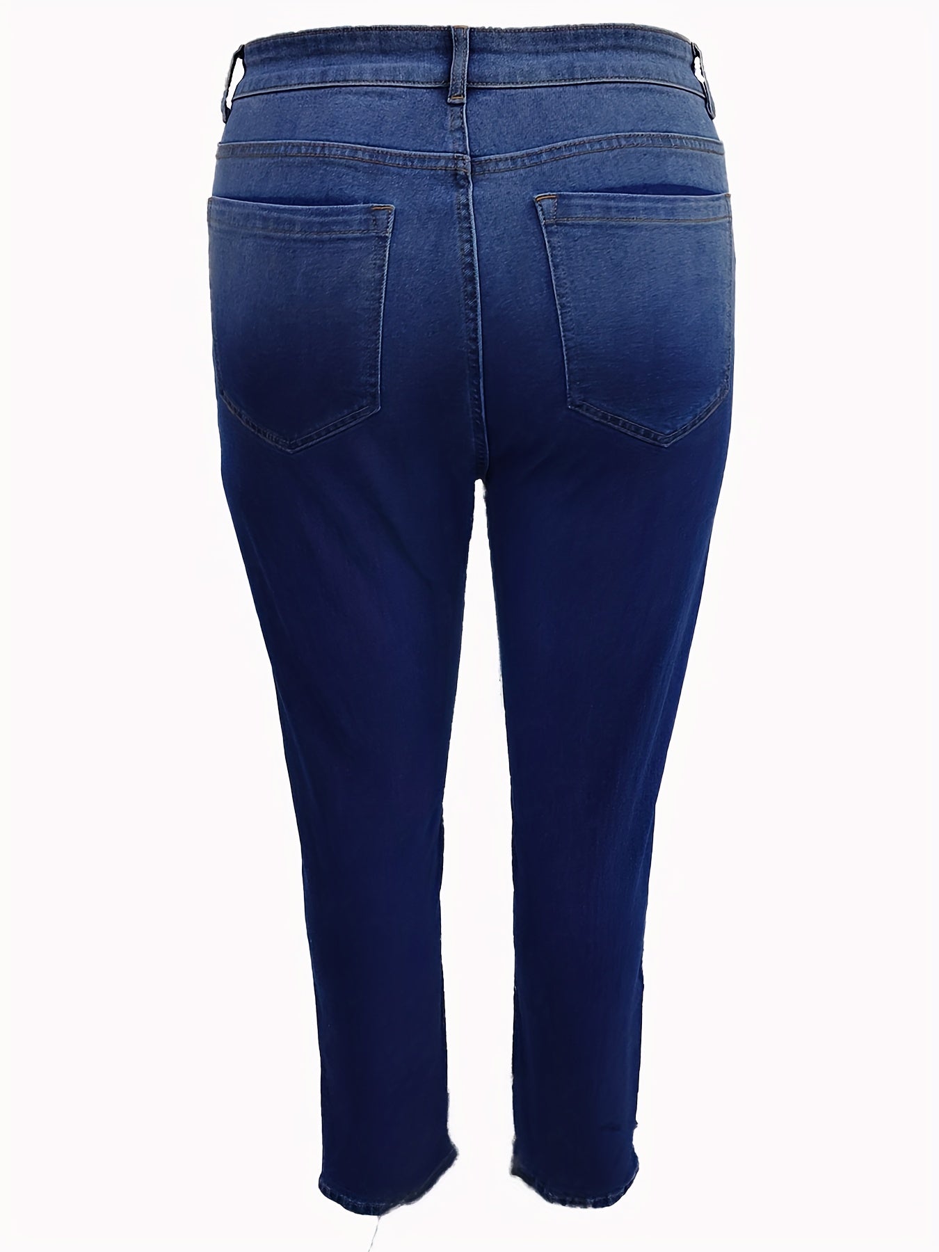  Skinny Jeans with High Stretch and Ripped Detail