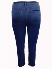  Skinny Jeans with High Stretch and Ripped Detail