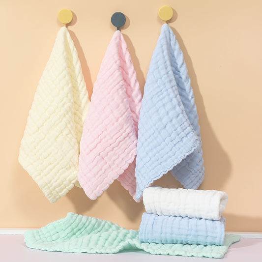 6-Layer Muslin Cotton Baby Towels Soft Face Towel Handkerchief
