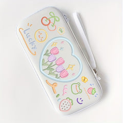 Stylish Tulip Switch Game Console Storage Bag for On-the-Go Gaming