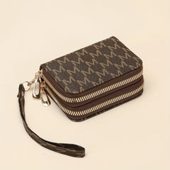 Urban Clutch Wallet with Multiple Card Slots & Double Zip