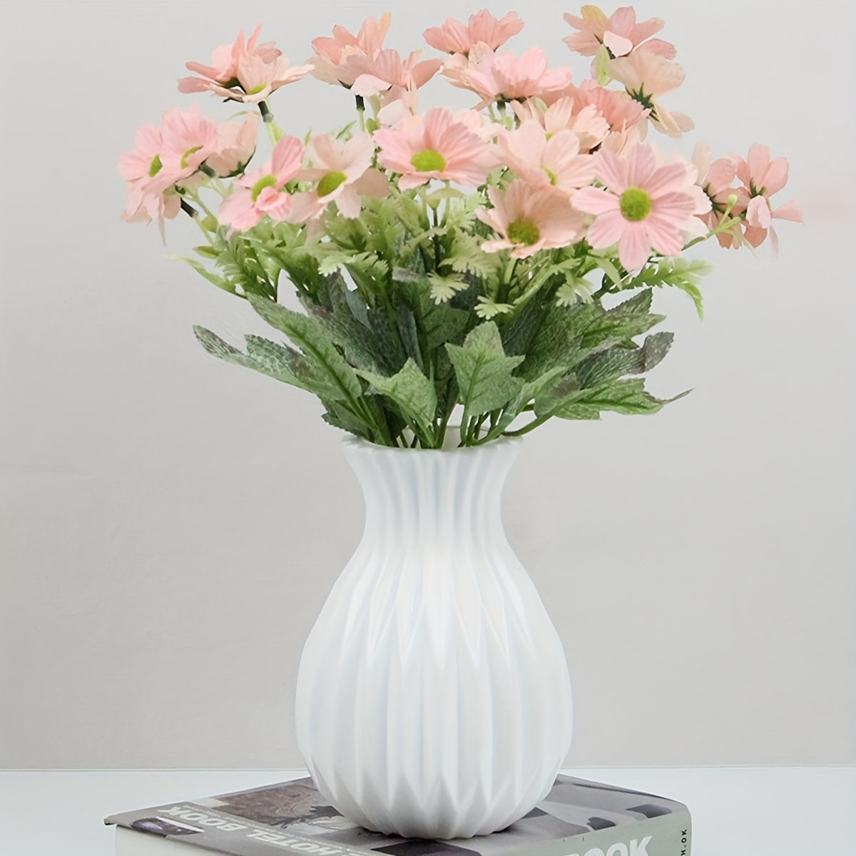 Modern Plastic Vase for Roses Stylish Decor Home Table Dining Kitchen Bedroom