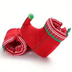 Christmas Theme Cozy Boots for Baby Boys and Girls