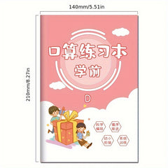 Preschool Math Workbook Set of 4 Numbers & Shapes for Mental Math Practice
