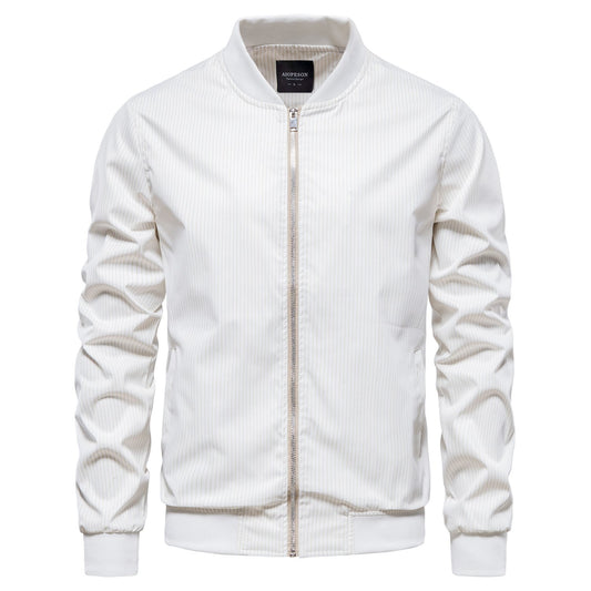 Men's Stand Collar Zipper Jacket Fall Winter