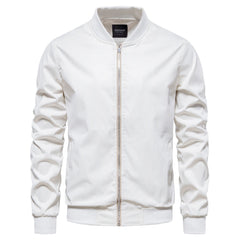 Men's Stand Collar Zipper Jacket Fall Winter