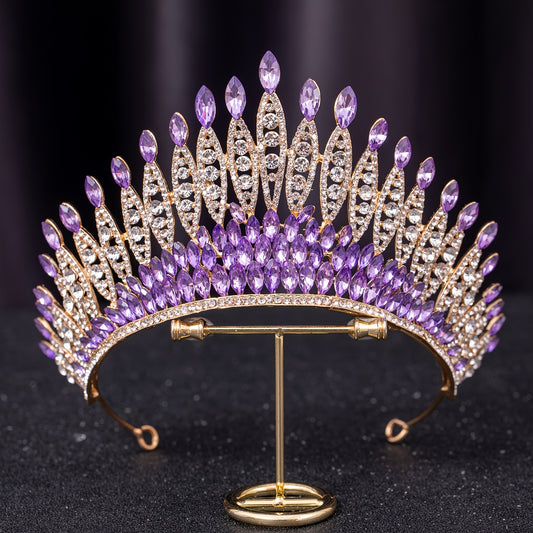 Rhinestone Crown Bridal Wedding Hairband Headband Tiara Birthday Cosplay