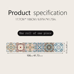 Bohemian Printed Staircase Stickers - Waterproof Home Decor Wallpa