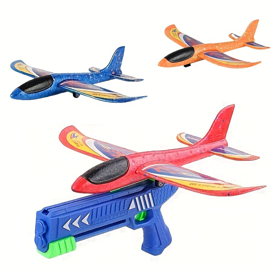 Foam Airplane Launcher for Indoor & Outdoor Flying Games