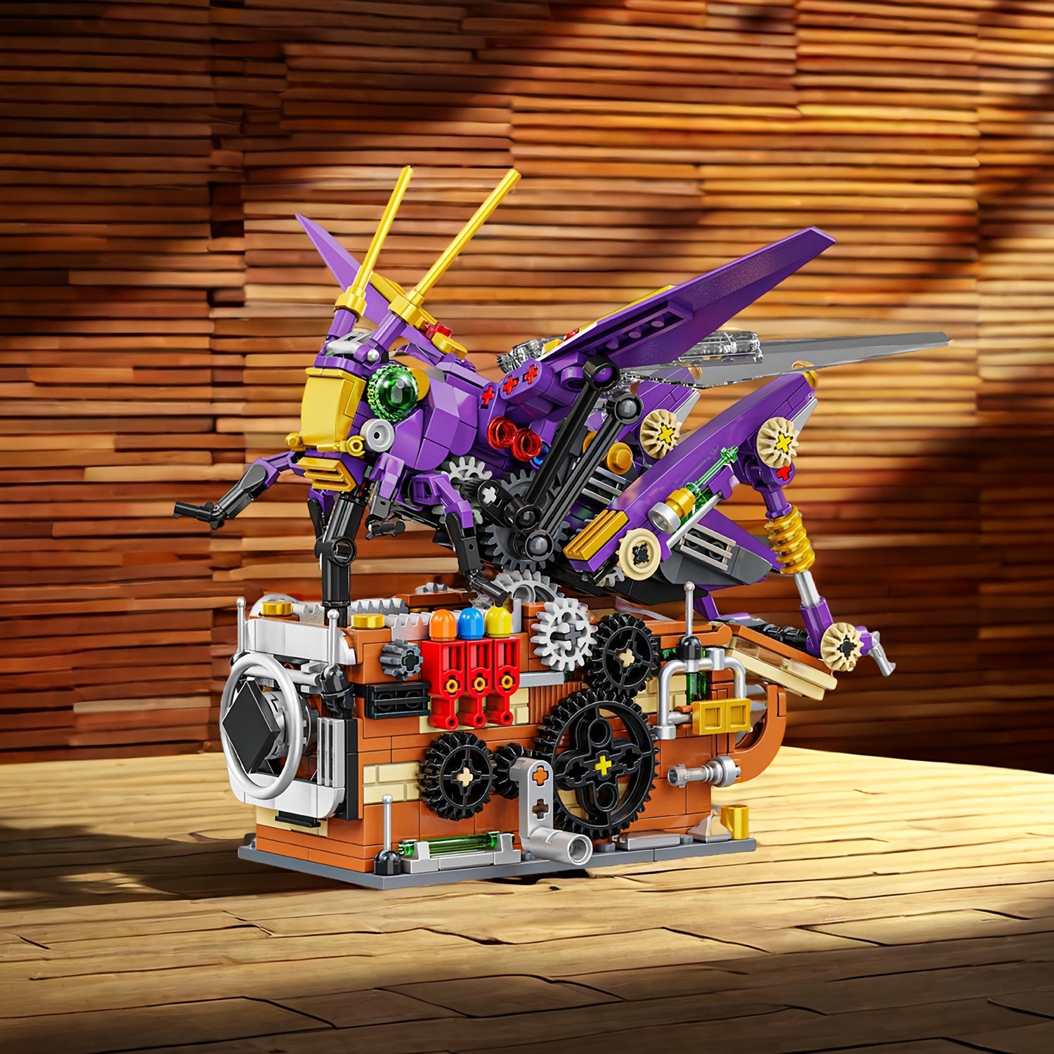 Mechanical Grasshopper Model Puzzle Toy Building Block Set