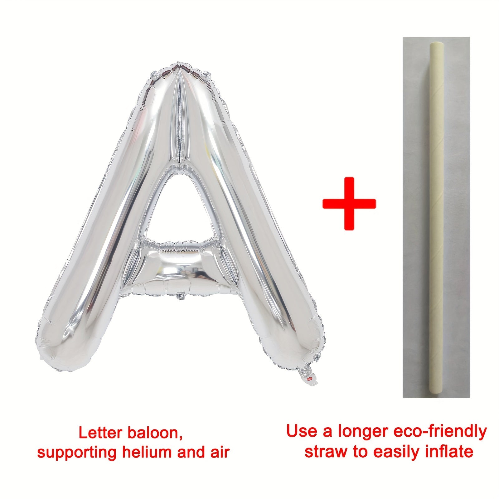 Large Silver Letter A Balloons Foil Mylar Big Balloons