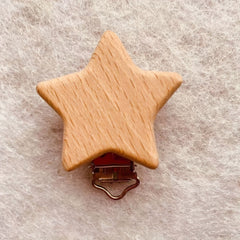 Beech Animal Pacifier Clip Wooden Baby Pacifier Clip