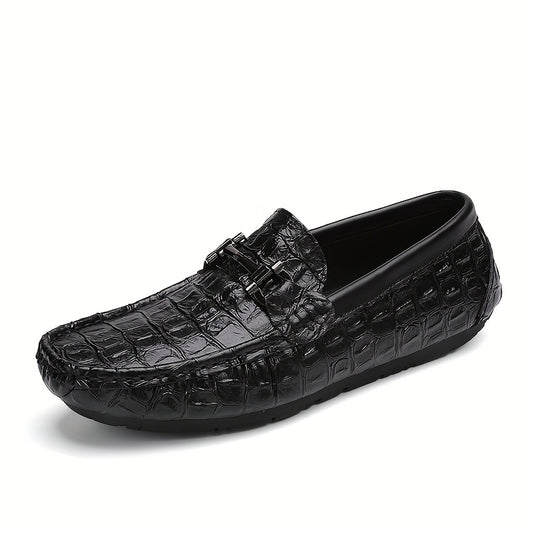 Women's Metal Buckle Flat Loafers Slip On Walking Shoes