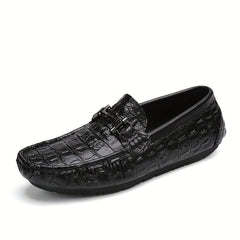 Women's Metal Buckle Flat Loafers Slip On Walking Shoes