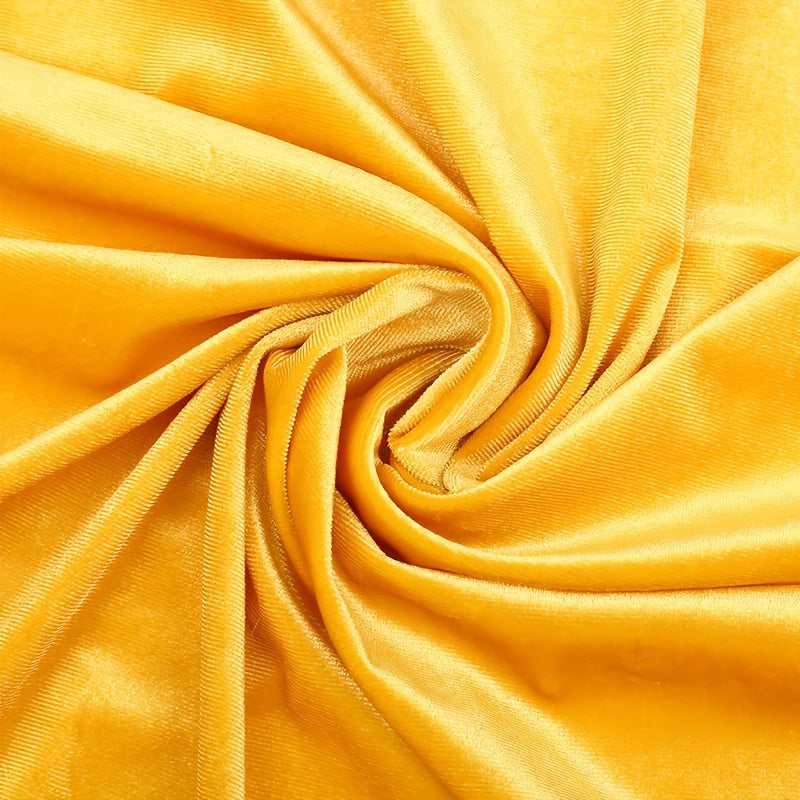 Golden Velvet Multicolor Elastic Fabric 0.91m