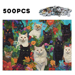 Garden Exploration Cat Puzzle Brain Teaser Gift