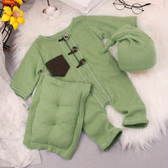 3 Pcs Baby Photo Costume Hat Pillow Onesie