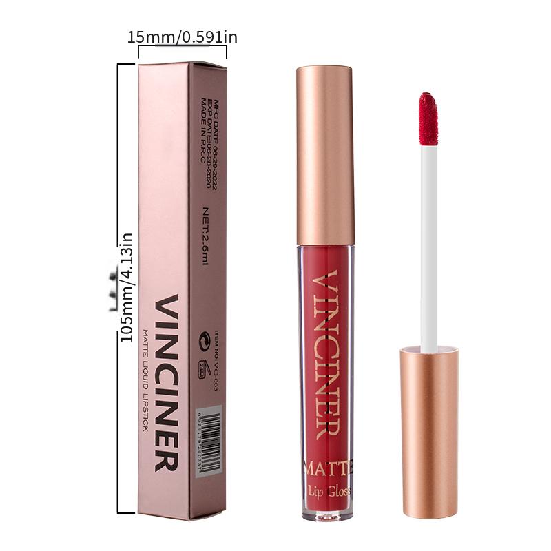 Matte Velvet Lip Glaze Long Lasting Non Sticky Liquid Lipstick