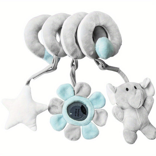 Baby Spiral Hanging Stroller and Car Seat Toys High Contrast Sensory Toy